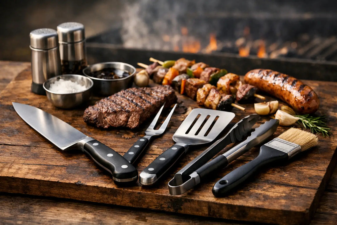 Utensílios de churrasco profissional certos