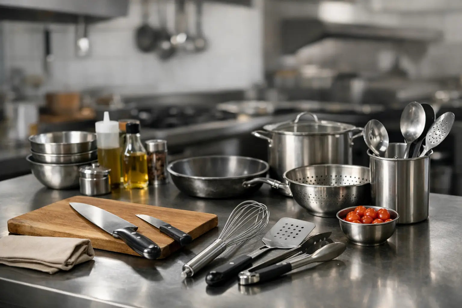 Utensílios de cozinha para restauração