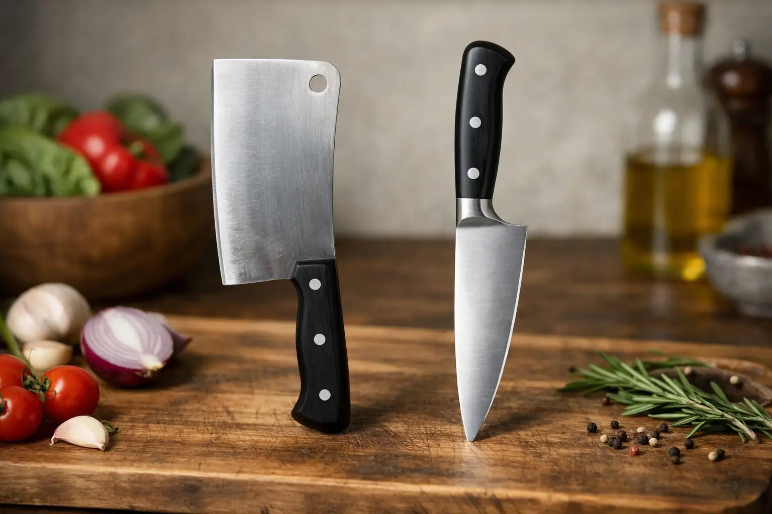 Cutelo ou faca chef: qual faz mais sentido?