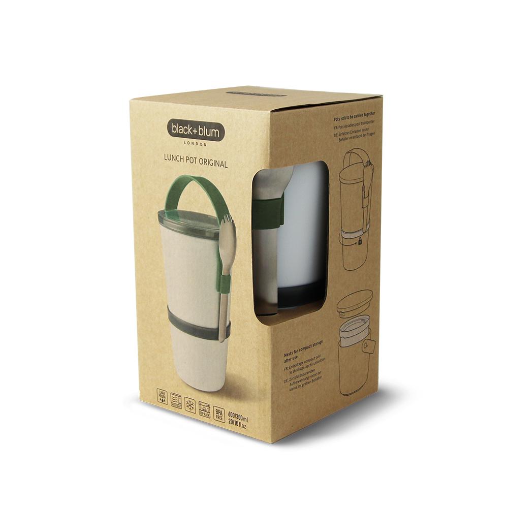 Vertical Lunch Box 900ml Olive Black+Blum