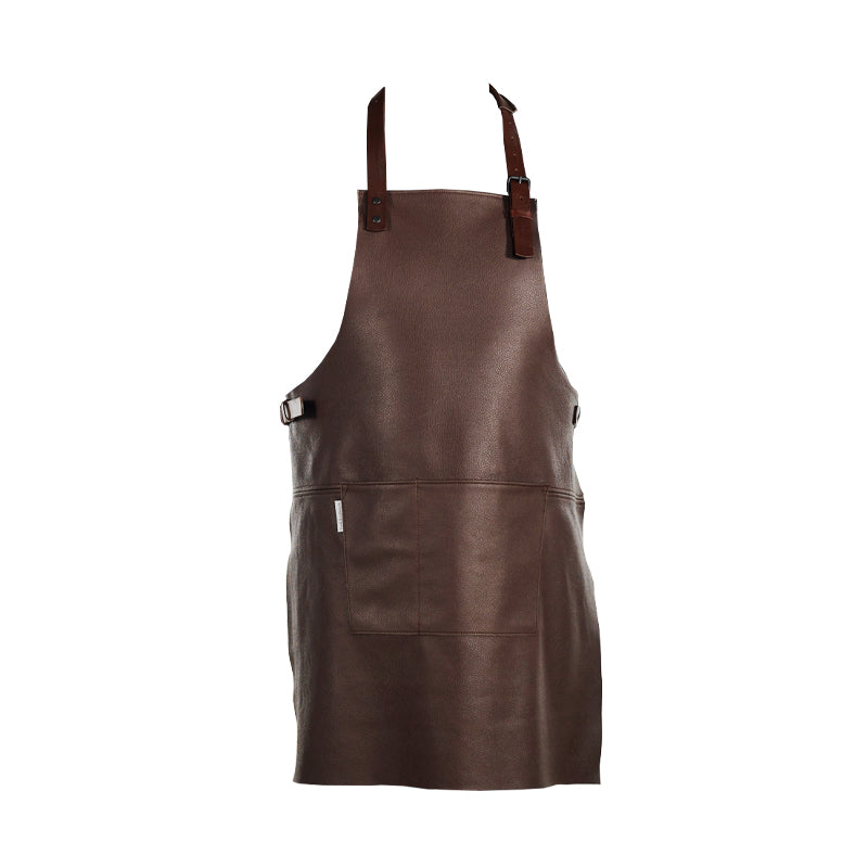 Avental castanho chocolate C&L em pele