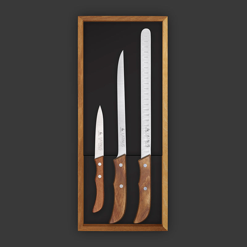 Conjunto de facas para presunto  3 peças