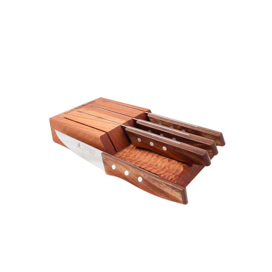 Conjunto Artesanal de Facas Jumbo para Bife LATINUS - 4 peças