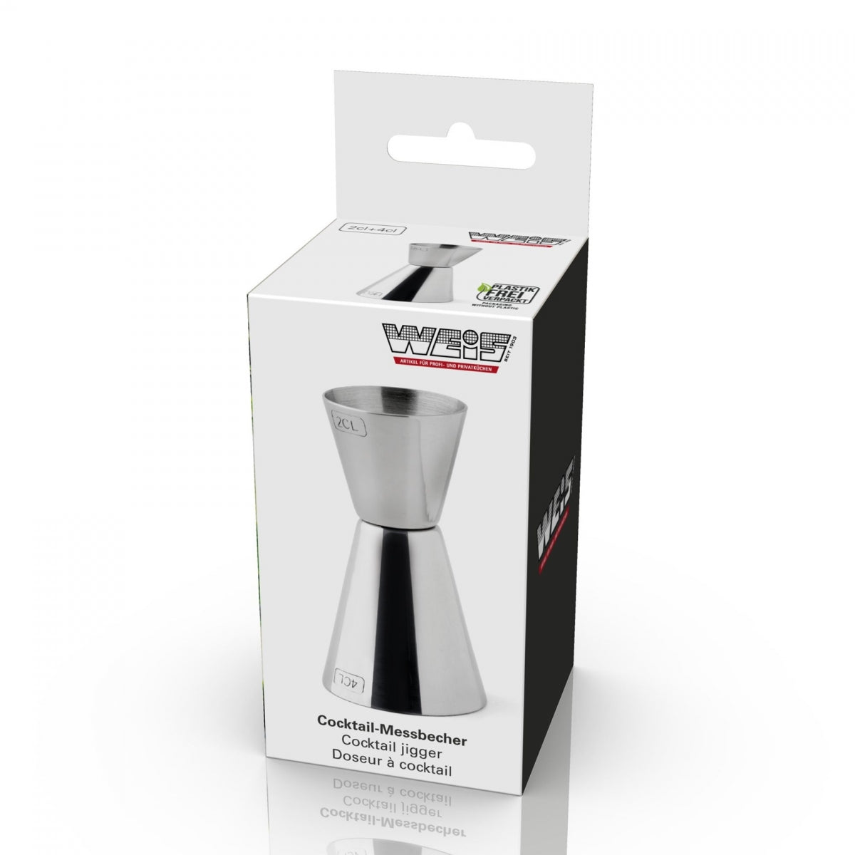 Cocktail measuring cup 2+4 cl