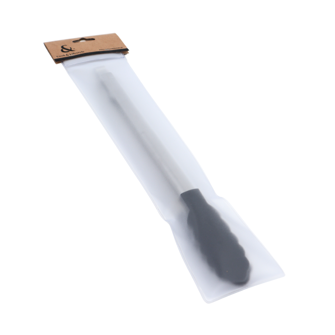 Pinça universal aço inox/silicone 30 cm