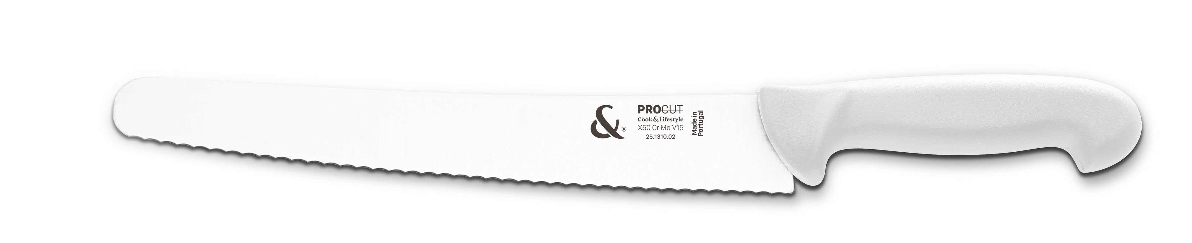 25cm White Bread Knife PROCUT C&amp;L