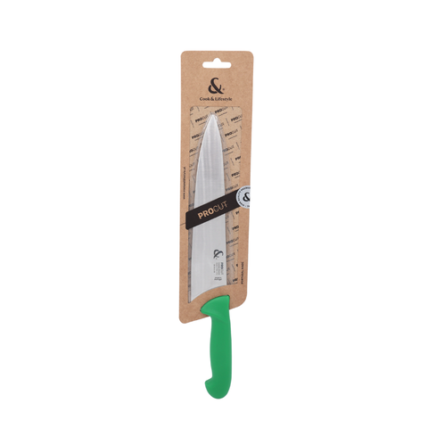 Faca para Trinchar/Chef 25cm Verde PROCUT C&L