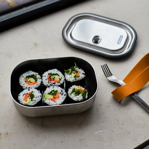Stainless Steel Sandwich Box Ocean 600ml Black+Blum