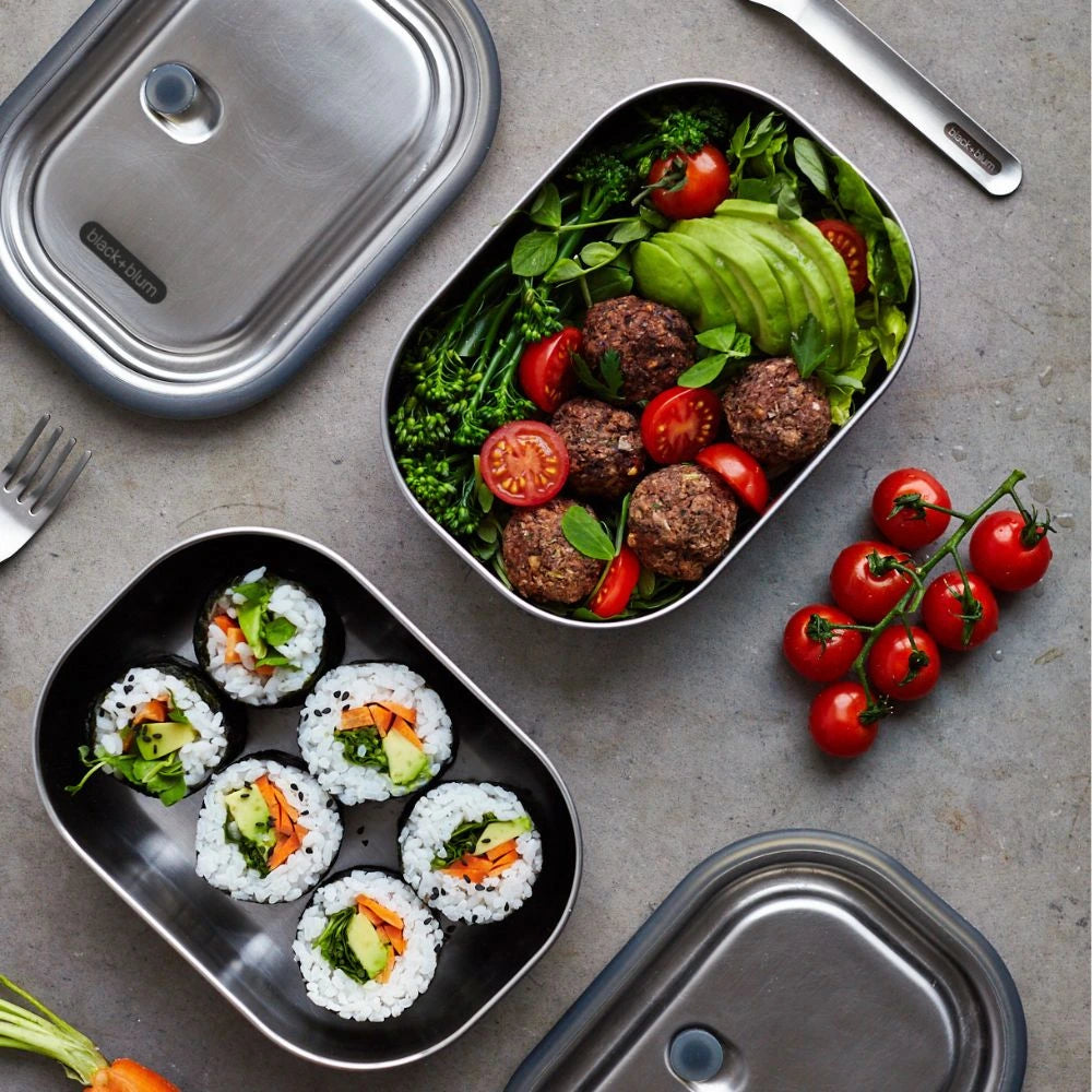 Caixa de Sanduíche Inox Ocean 600ml Black+Blum