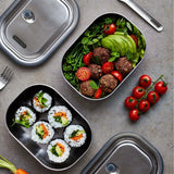 Caixa de Sanduíche Inox Ocean 600ml Black+Blum