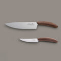 Conjunto de facas chef e mulltiusos para cozinha - Walnut