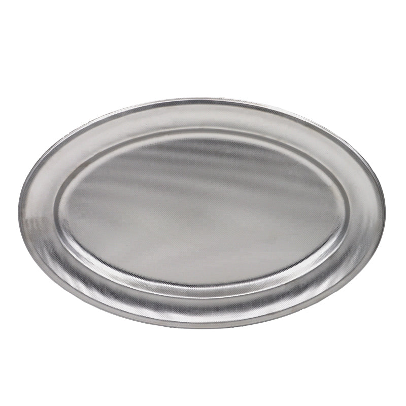Travessa oval 45 cms tela linho AISI 304