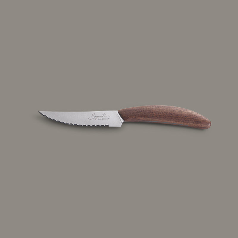 Faca para bife c/ serrilha Stone Walnut