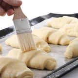 Pincel de cozinha em madeira 21x4cm - conjunto de 2