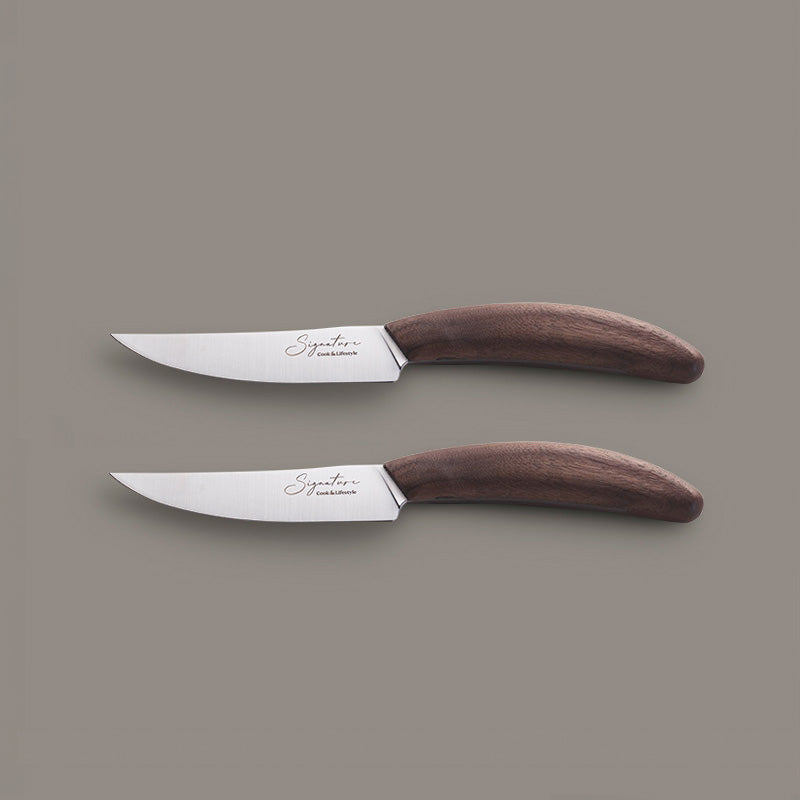 Conjunto de facas para bife/multiusos, 2 peças - Walnut