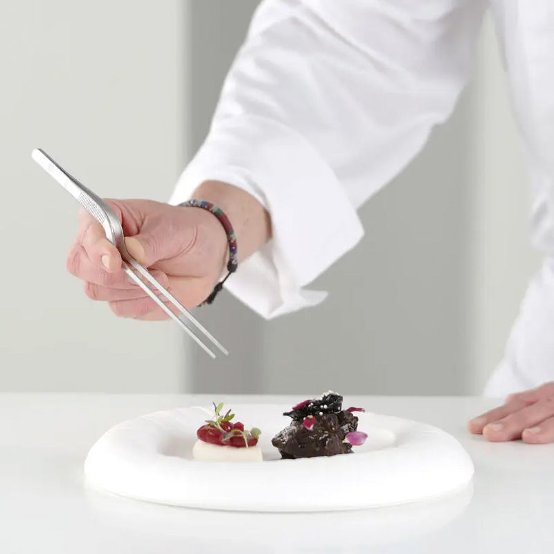 Stainless Steel Tilting Grill/Kitchen Tongs, 22cm