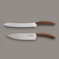 Conjunto de facas chef e pão para cozinha - Stone Walnut