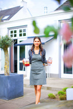 AVENTAL DE CHURRASCO DE ALGODÃO VERDE CINZA