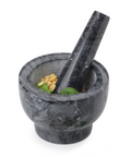 Granite Mortar and Pestle 13x13x9 cm