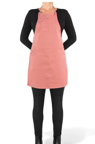 Pink Slim Fit Five-Pocket Apron 