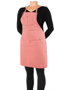 Pink Slim Fit Five-Pocket Apron 