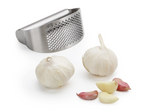 Stainless steel garlic crusher