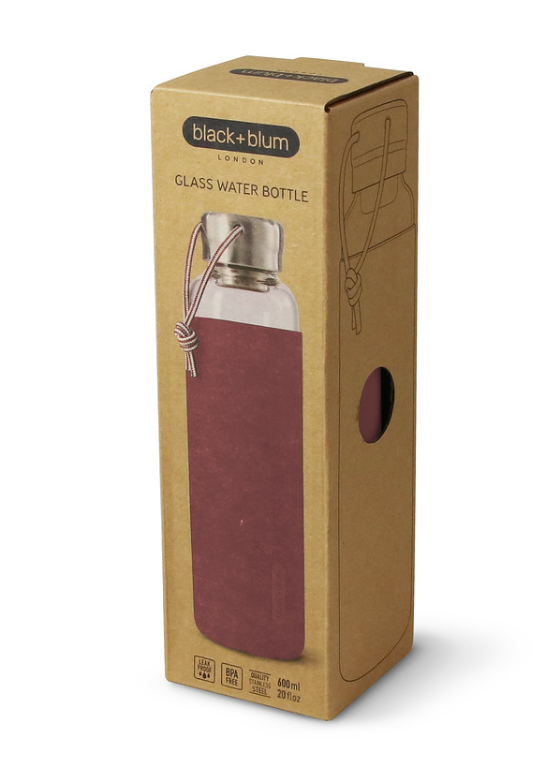 Burgundy Black+Blum Reusable Water Bottle