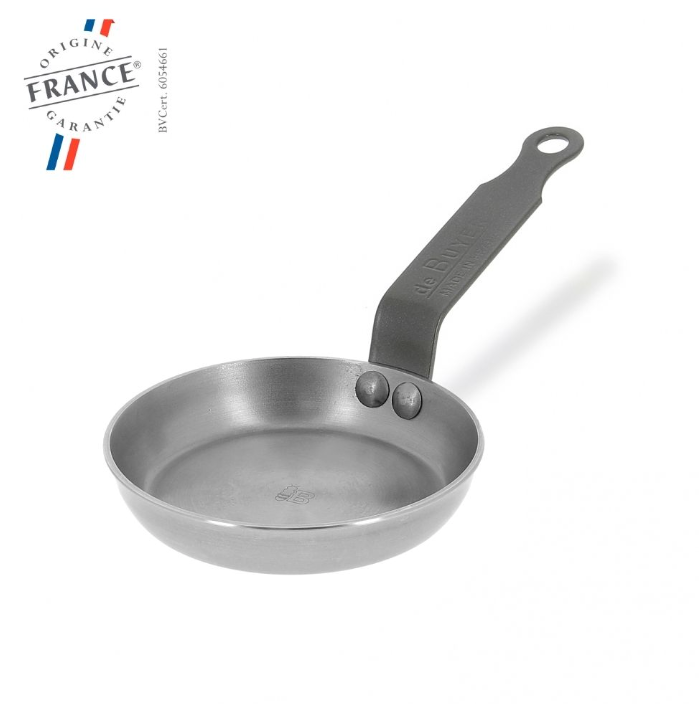 BUYER STEEL FRYING PAN Ø12CM BLINIS MINERAL B ELEMENT