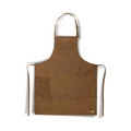 Brown Brushed Leather Apron