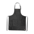 Black Brushed Leather Apron