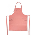 Pink Slim Fit Five-Pocket Apron 