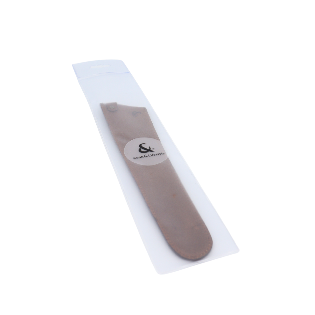 Brown Leather Bread Knife Sleeve 26 cm 