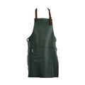 Avental verde olive C&L em pele