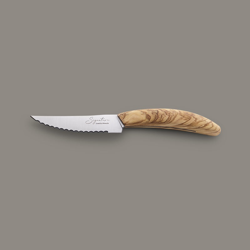 Faca para bife c/ serrilha Olive