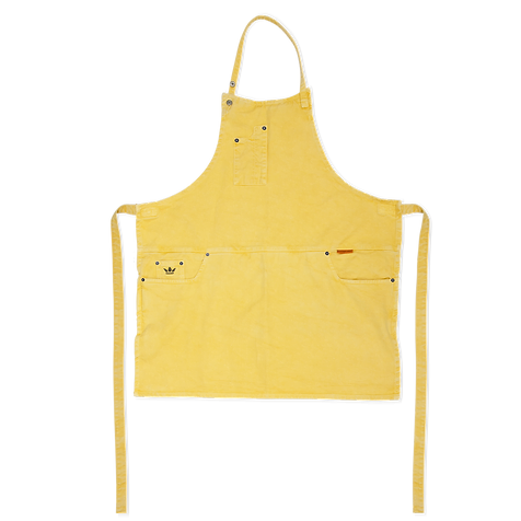 Yellow Slim Fit Five-Pocket Apron 