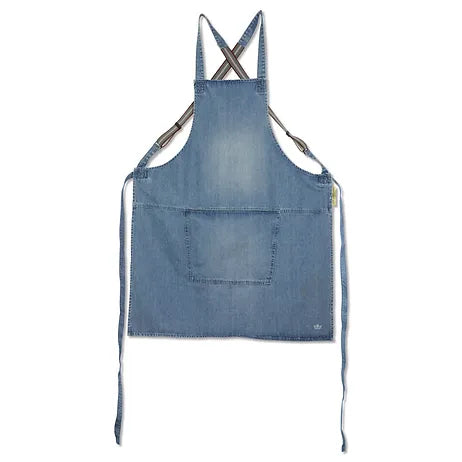 Blue Denim Apron with Suspenders 