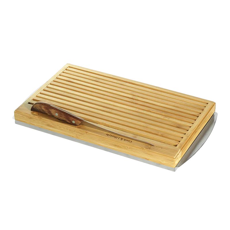 Conjunto de faca e tábua para pão