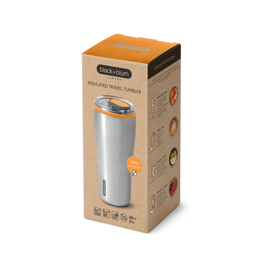 ORANGE TRAVEL THERMAL CUP