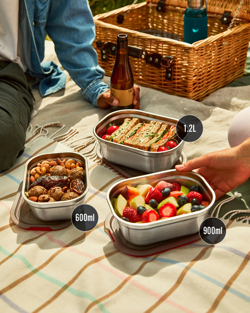 Meal Prep Boxes - Set of 3 (S, M, L)