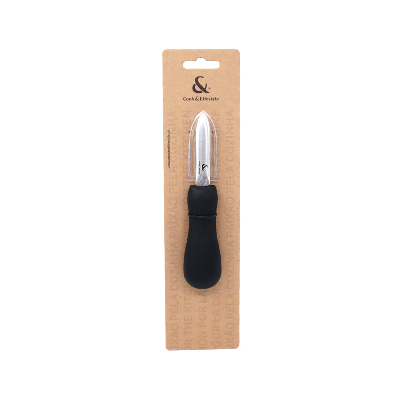 Faca para ostras 7cm preto