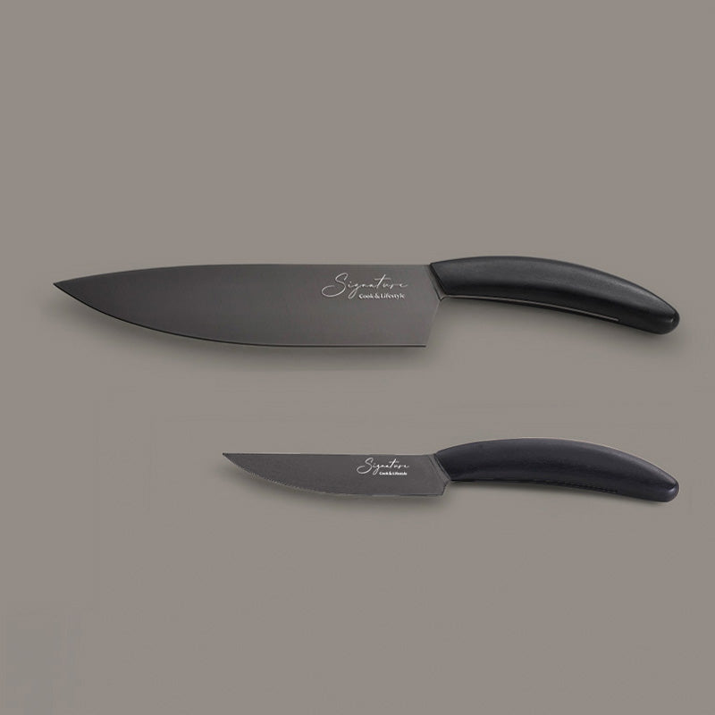 Conjunto de facas chef e mulltiusos para cozinha - Black Diamond