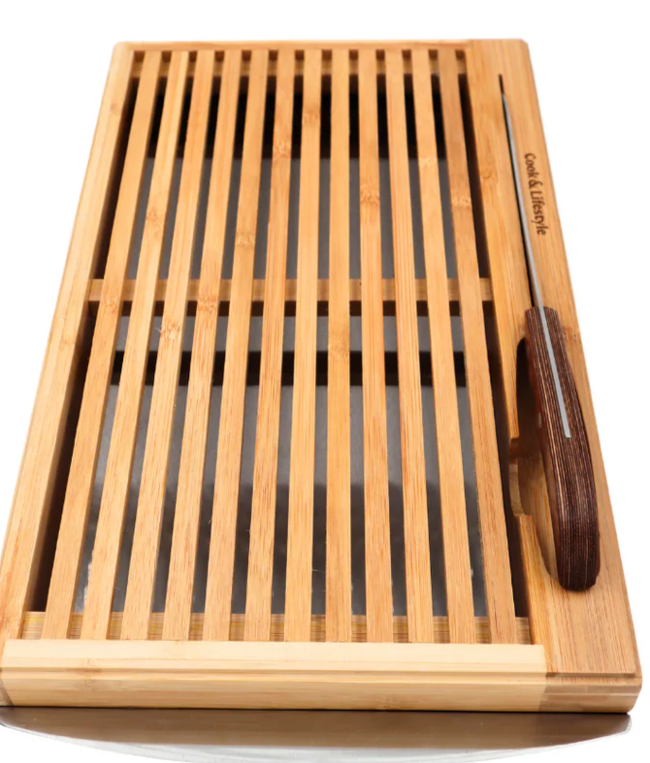 Conjunto de faca e tábua para pão