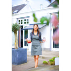 GREEN &amp; GREY COTTON BARBECUE APRON 