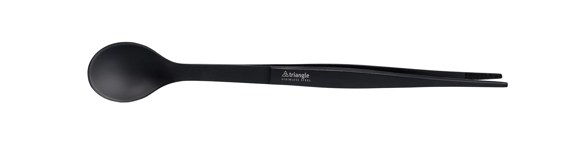 Colher e Pinça Preta FinalTouch para Provar - Chef (Preto)