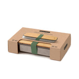 Caixa de Sanduíche Grande/ Bento Box em Aço Inoxidável Olive 900 ml  Black+Blum