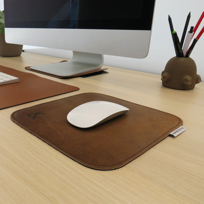 Bolsa de 7 cuchillos de cuero camel