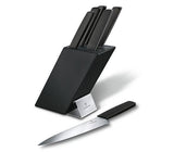 Bloque de cuchillos negro - 6 piezas