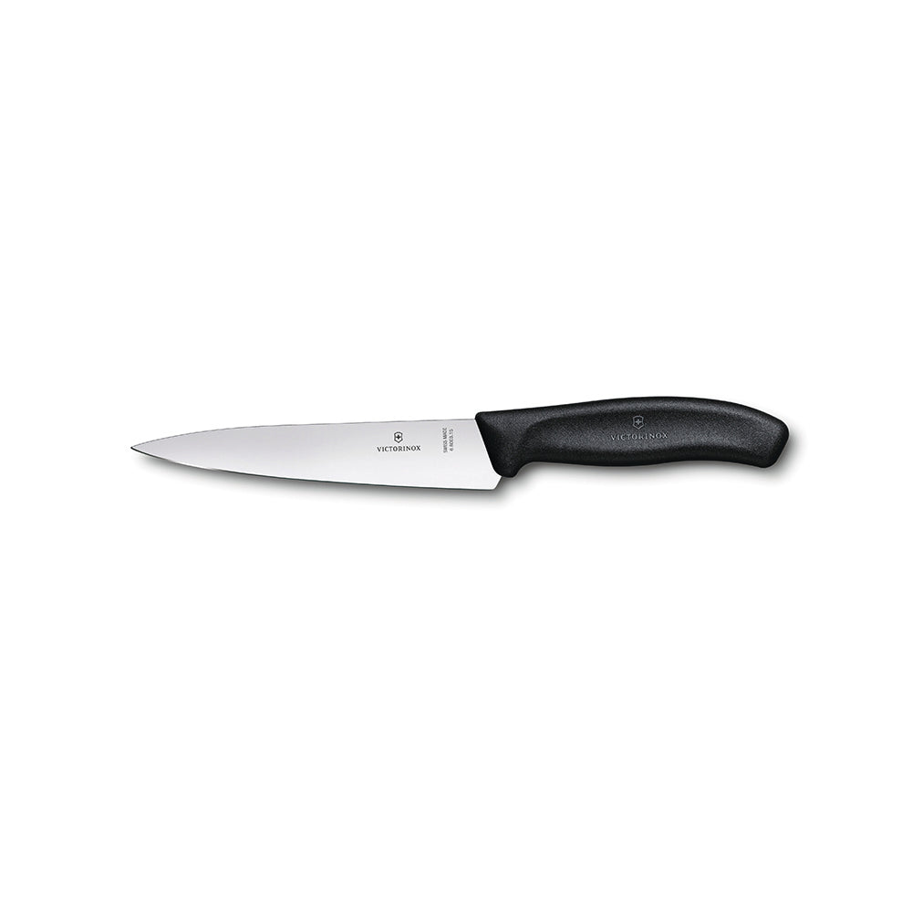 Cuchillo de cocina negro de 15 cm