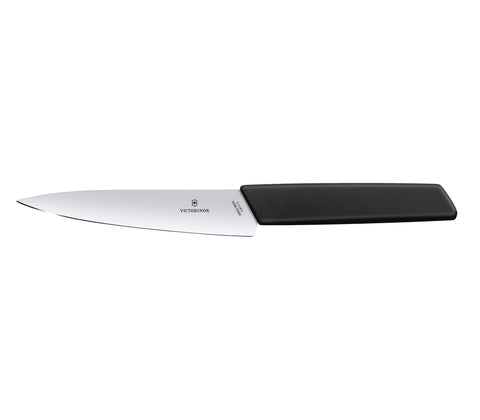 Cuchillo de cocina negro de 15 cm