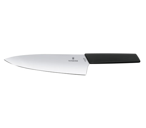 Extra Wide 20cm Black Kitchen Knife